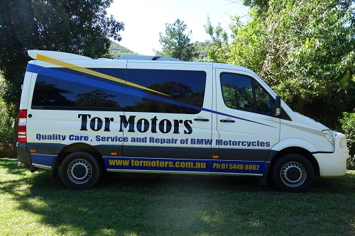 Tor Motors motorcycle recovery van